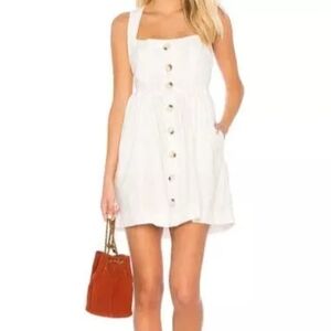 Free People Carolina Button Up Pinafore Dress